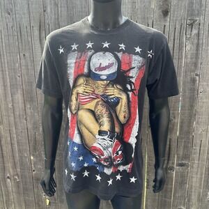 Vintage Shaka Wear Jordan USA Shirt‎ Mens Large Max Heavy Graphic 2-Side Rare